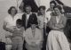 Family group: John Foster's family at the caravan, c1956